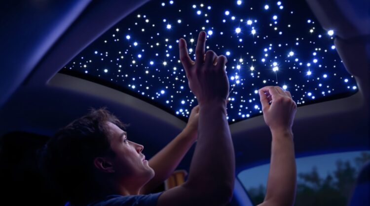 ciel étoilé voiture